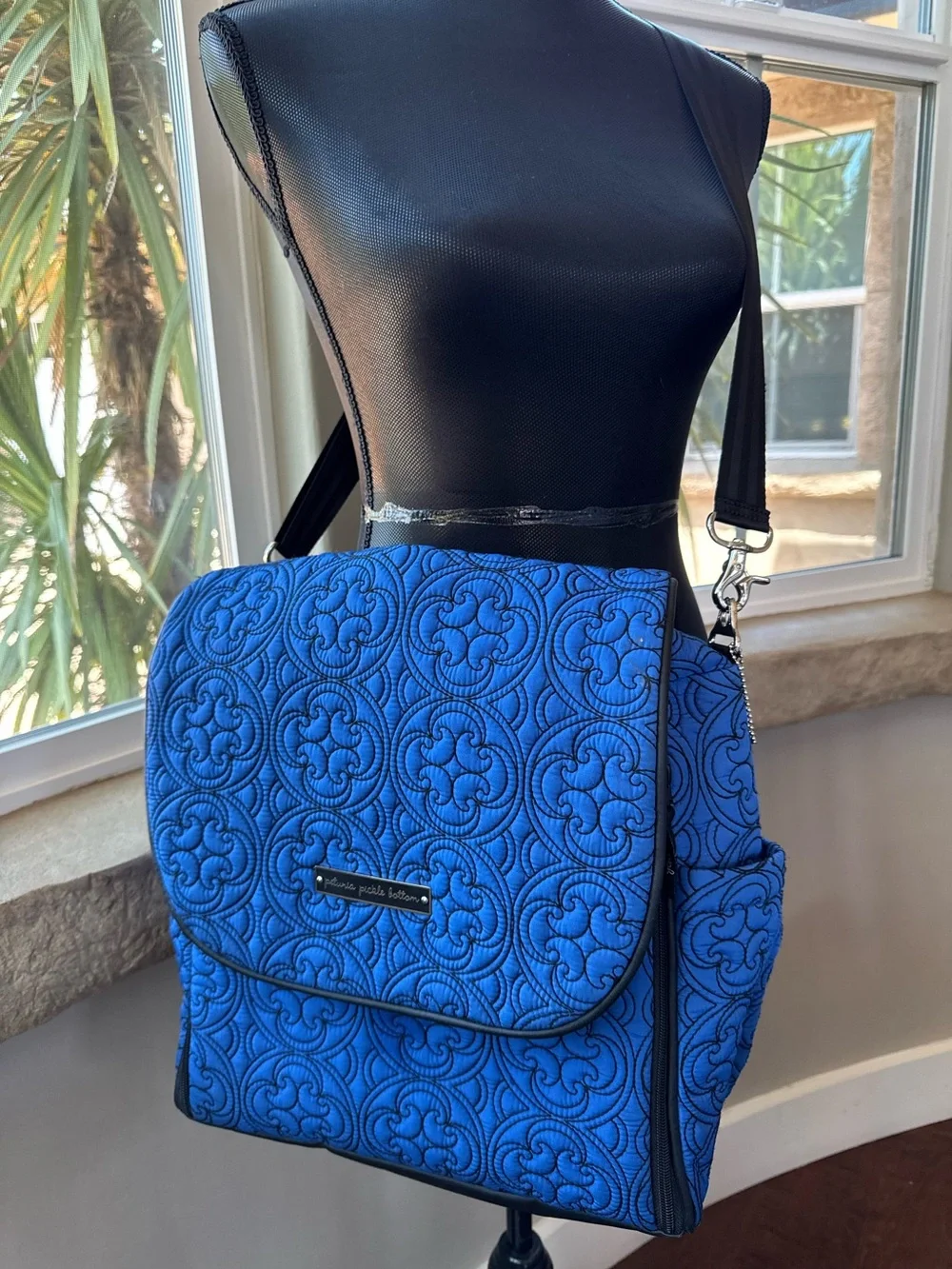 Petunia Pickle Bottom Westminster Quilted Crossbody Bag Shoulder Bag Diaper Bag